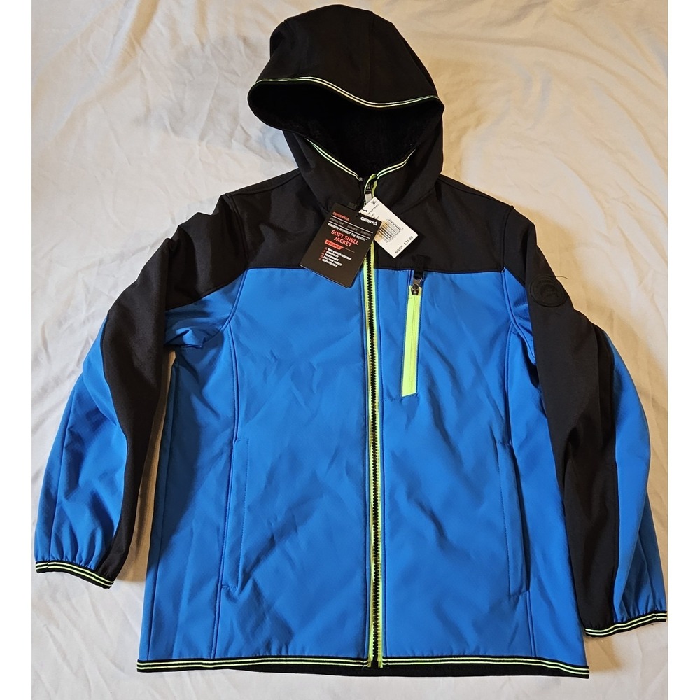 NWT Gerry Boys Falcon Softshell Blue Jacket Coat Full Zip Ocean Water Resustant